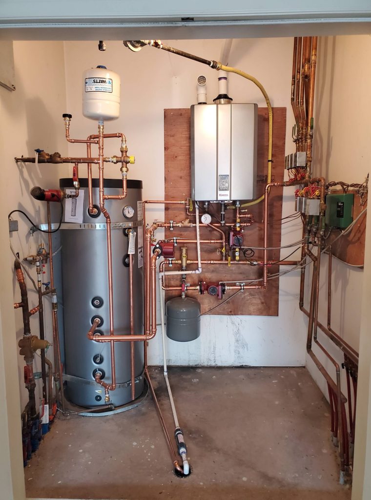 Tankless water heater and hot water boiler